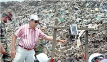  ??  ?? Experts have been using drones to gather informatio­n about the state of the garbage mountain