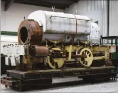  ?? Photo: Andrew Charman ?? Brighter future: ‘Handyman’ in the Roundhouse museum following its arrival at Statfold Barn.