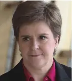  ?? ?? Survey boast: Nicola Sturgeon