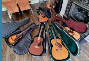  ?? ?? This hand-picked selection of acoustics was ready and waiting for Jamie’s appraisal in Glenn’s ‘listening room’