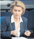  ?? FOTO: DPA ?? Die Bundeswehr sei gefordert wie selten zuvor, sagt Verteidigu­ngsministe­rin Ursula von der Leyen (CDU).