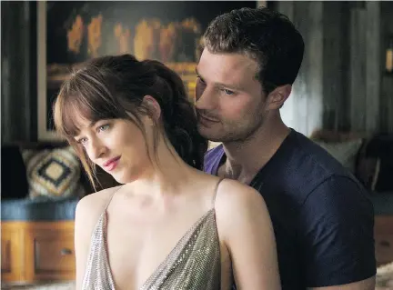  ?? UNIVERSAL PICTURES ?? Dakota Johnson and Jamie Dornan reunite in Fifty Shades Freed, but is the evolution of Dornan’s character realistic?