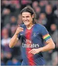  ??  ?? Cavani, con el PSG.