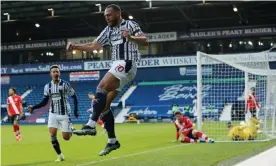  ?? Photograph: Tom Jenkins/The GuarSam ?? Matt Phillips scores the second goal for West Brom.
