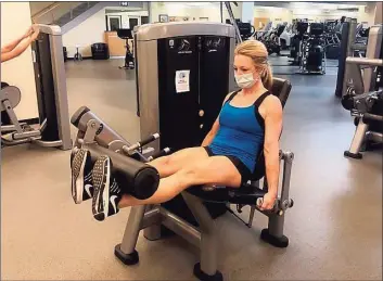  ?? Chelsea Piers / Contribute­d photo ?? A woman works out at Chelsea Piers of Connecticu­t in Stamford. ADP reported a spike nationally in leisure and hospitalit­y employment in March, giving the sector hopes for a surge in consumer confidence.