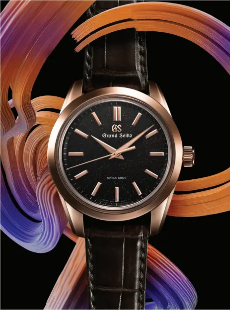  ??  ?? GRAND SEIKO
Spring Drive SBGD202 in 43mm 18k rose gold case