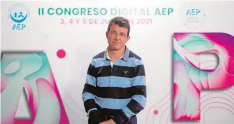  ?? // ABC ?? El flamante presidente de la AEP, durante el II Congreso Digital de la Asociación, a principios de junio