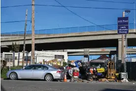  ?? Photograph: Anadolu Agency/Getty Images ?? The Wood Street encampment in West Oakland, California, was recently cleared out, its residents displaced.