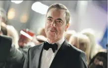  ?? JEFF SPICER/GETTY IMAGES ?? Irish actor James Nesbitt is seen in this year after having hair-transplant surgery.