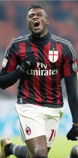  ??  ?? M’Baye Niang, 20 anni, attaccante franco-senegalese del Milan