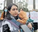  ?? /ÁNGELES GARCÍA ?? Protestan en Palestina contra del genocidio en