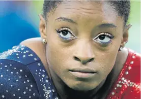  ?? AP ?? Esa mirada. Simone Biles brilló en el Mundial de Doha de noviembre.