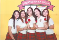  ?? ?? Dana Ramírez, Marla Hernández, Kamila Trujillo, Andrea Magaña y Zara Rireva.