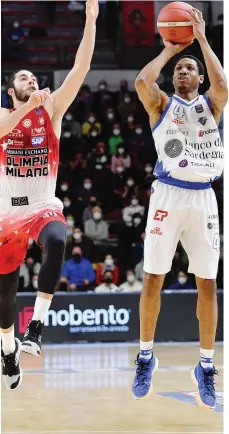  ?? CIAMILLO ?? Gerald Robinson, 33 anni, il match winner per Sassari