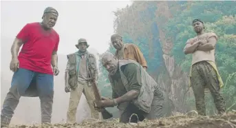  ?? NETFLIX ?? Isiah Whitlock Jr. ( from left), Norm Lewis, Delroy Lindo, Clarke Peters and Jonathan Majors star in “Da 5 Bloods.”