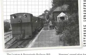  ?? CHRIS LEIGH COLLECTION ?? Left: Both Bratton Fleming and Chelfham stations were built by the railway and shared a ‘family’ look. The loop here was lifted in 1932, with the point in front of Yeo giving access to the goods yard.