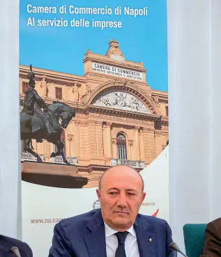  ??  ?? Presidente Ciro
Fiola guida la Camera di commercio di Napoli dall’ottobre del 2018