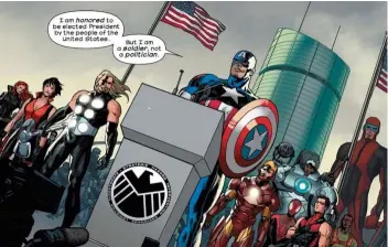  ??  ?? Imagine a government run solely by superheroe­s... that country would be the ‘ultimate’ superpower!