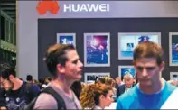  ?? PROVIDED TO CHINA DAILY ?? Visitors gather around the Huawei Stand at the Internatio­nal Radio exhibition held in Berlin, Germany.