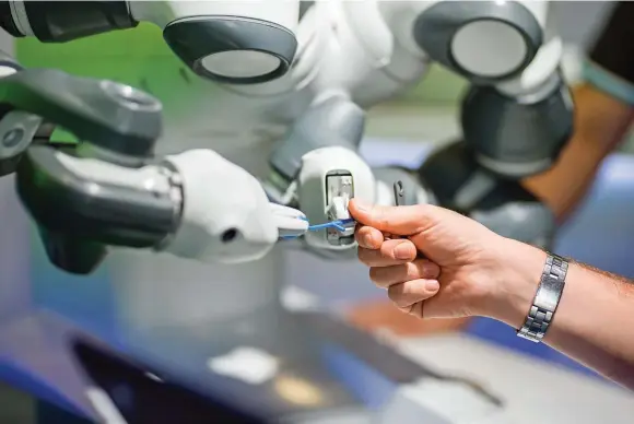  ??  ?? Cobots have brought a complete shift in the perception of automation.