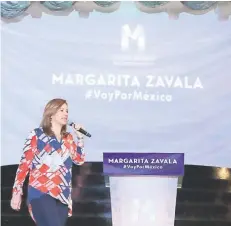  ??  ?? Margarita Zavala encabezó ayer la reunión “Diálogos sobre la situación de las mujeres en el Estado de México” en el municipio de Naucalpan.