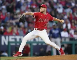  ?? ASHLEY LANDIS – THE ASSOCIATED PRESS ?? Angels starting pitcher Reid Detmers threw a no-hitter against the Rays on Tuesday night, striking out just two while throwing just 108pitches in nine innings.