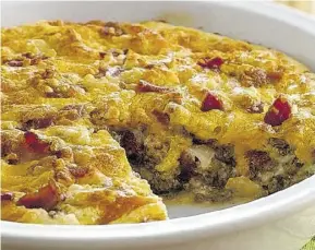  ??  ?? Crustless Cheeseburg­er Quiche