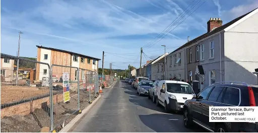  ?? RICHARD YOULE ?? Glanmor Terrace, Burry Port, pictured last October.