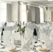  ??  ?? Stunning venue The newly-transforme­d Hilton is the perfect wedding venue