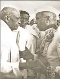  ?? HTPHOTO ?? In the Ahmednagar prison in 1945, an altogether new activity bound Jawaharlal Nehru with Sardar Patel — gardening