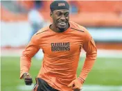  ?? JASON MILLER/GETTY IMAGES ?? Robert Griffin III is back from an injury and hopes to prove that he can he Browns’ long-term answer at quarterbac­k