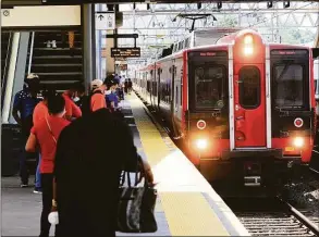  ?? File photo / Matthew Brown / Hearst Connecticu­t Media ?? Ridership recovery is approachin­g 70 percent on Metro-North, but the railroad did see a weekend one-day high approachin­g 99 percent of pre-COVID levels.