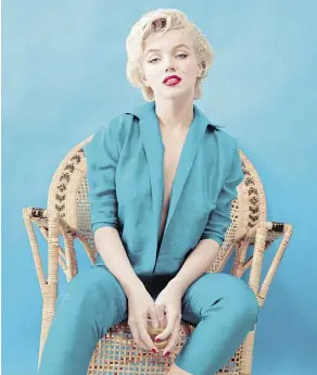  ?? MILTON H. GREENE ?? Marilyn Monroe’s contrived breathines­s when she spoke originated with a speech therapist’s suggestion she change her voice to help overcome stuttering.