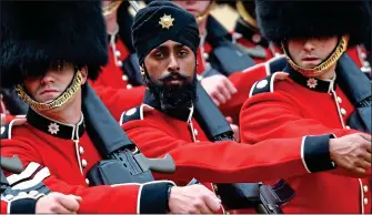  ??  ?? ‘FAILED TEST’: Guardsman Charanpree­t Singh Lall has reportedly tested positive for cocaine