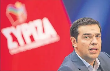  ?? FOTO: RTR ?? Weil Alexis Tsipras, Ministerpr­äsident und Syriza-Chef, weiß, dass die Deutschen sein Land im Euro halten wollen, provoziert er immer wieder. Gestern schickte er immerhin eine Sparliste nach Brüssel.