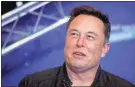  ?? Hannibal Hanschke | AP/TownNews.com Content Exchange ?? Tesla and SpaceX CEO Elon Musk