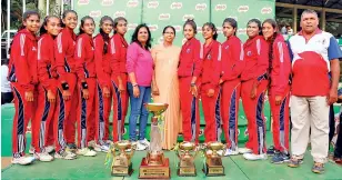  ??  ?? Proud School Netball Queens for 11th successive year