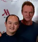 ??  ?? LUCKY fan Pepper Teehankee with Sting