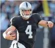  ?? CARY EDMONDSON, USA TODAY SPORTS ?? Will Derek Carr get the Raiders back to the playoffs?