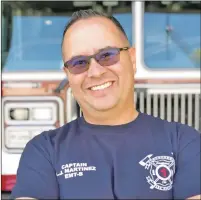  ?? Courtesy Albuquerqu­e Fire Rescue vis Facebook ?? Capt. Art Martinez of Taos recently retired from Albuquerqu­e Fire Rescue after serving with the department for 26 years.