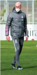  ?? REALMADRID.COM ?? Zidane, en el entrenamie­nto de ayer