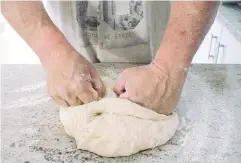  ??  ?? Steps 3, 4 and 5: Add rest of water gradually until dough is firm. Knead well for 10 minutes, cover and set aside to rise until double in size.