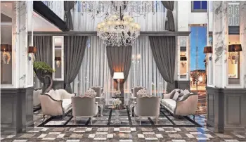  ?? GURU OF HOSPITALIT­Y ?? A rendering shows the lobby of the Retlaw Hotel in Fond du Lac after a $25 million renovation project.