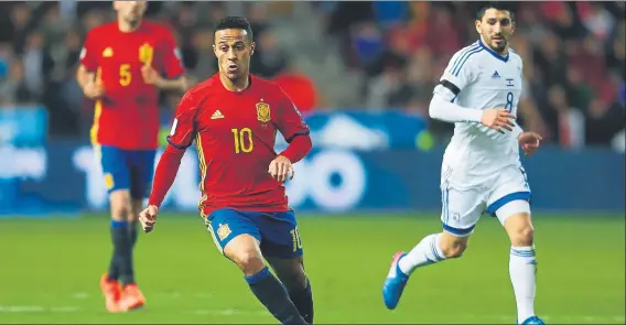  ?? FOTO: SIRVENT ?? Thiago Alcántara fue uno de los mejores jugadores de España ante Israel El centrocamp­ista del Bayern de Múnich fue clave en el triunfo de los de Lopetegui