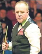  ??  ?? John Higgins: faces Gary Wilson for a place in the final.