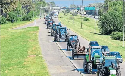  ?? (RAMIRO PEREYRA) ?? Pausa. La protesta del agro contra la presión impositiva pasó a un segundo plano por el coronaviru­s.