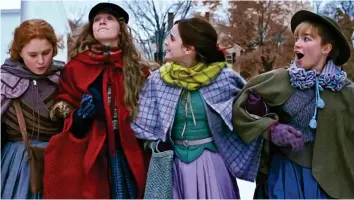  ??  ?? Eliza Scanlen (Beth), Saoirse Ronan (Jo), Emma Watson and Florence Pugh (Amy)