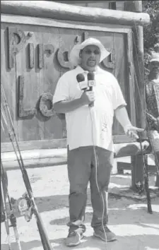  ?? ?? GTA Director Kamrul Baksh speaking during the launch on Friday (DPI photo)