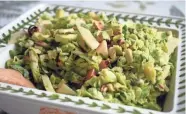  ?? ASHLEIGH SPITZA ?? Shaved Brussels Sprouts Salad with Brown Butter Dressing also has sliced apple and toasted hazelnuts.