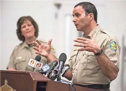  ?? MARK HENLE/THE REPUBLIC ?? Maricopa County Sheriff Paul Penzone says the goal for programs at the site will be to reduce recidivism.